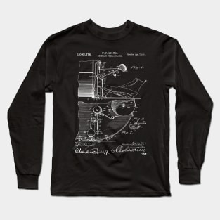 Drumming Lover Gift Patent Image Drum Beat 1914 Long Sleeve T-Shirt